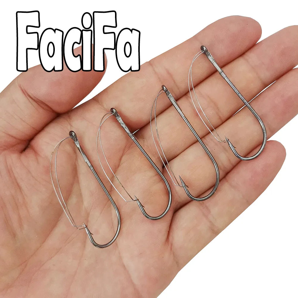 20pcs Weedless Barbed Fishing Hook