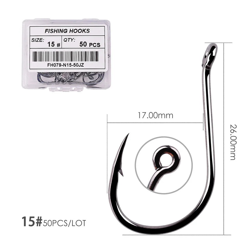 Box Circle Carp Eyed Fishing Hook