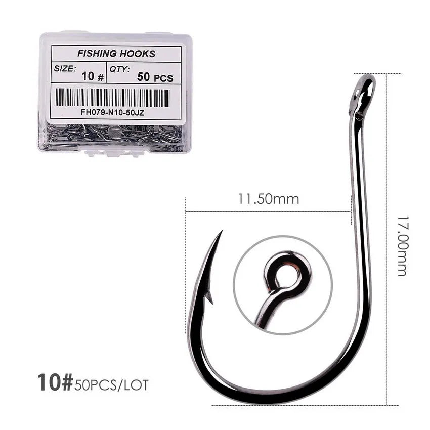 Box Circle Carp Eyed Fishing Hook