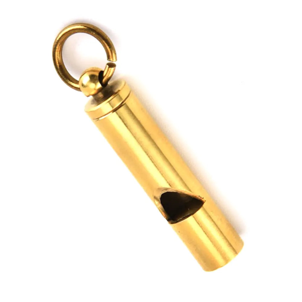 Emergency Brass Whistle Key-Chain