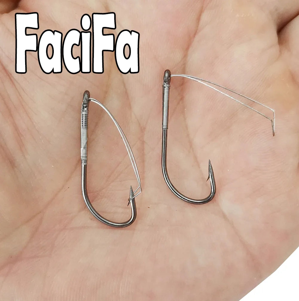 20pcs Weedless Barbed Fishing Hook