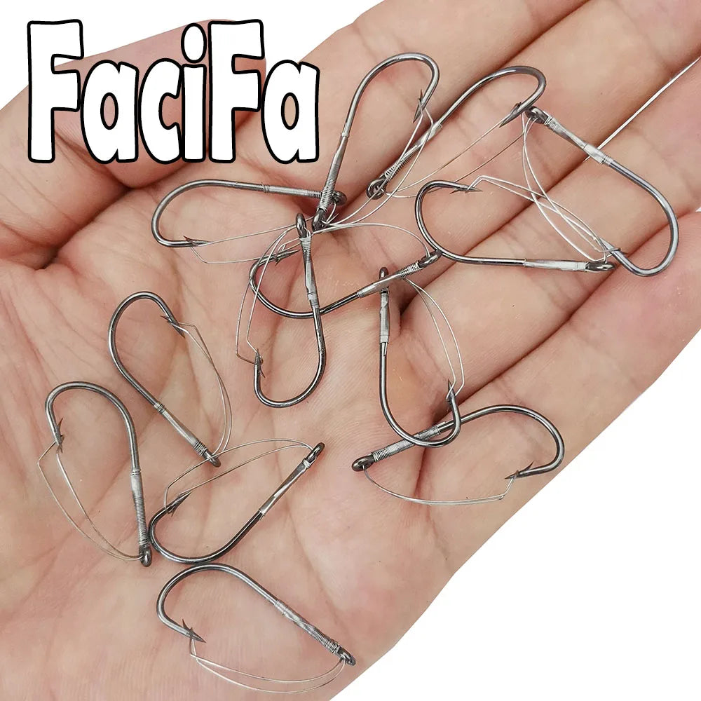 20pcs Weedless Barbed Fishing Hook