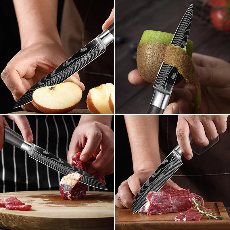 3 Pcs Set Kitchen Knives