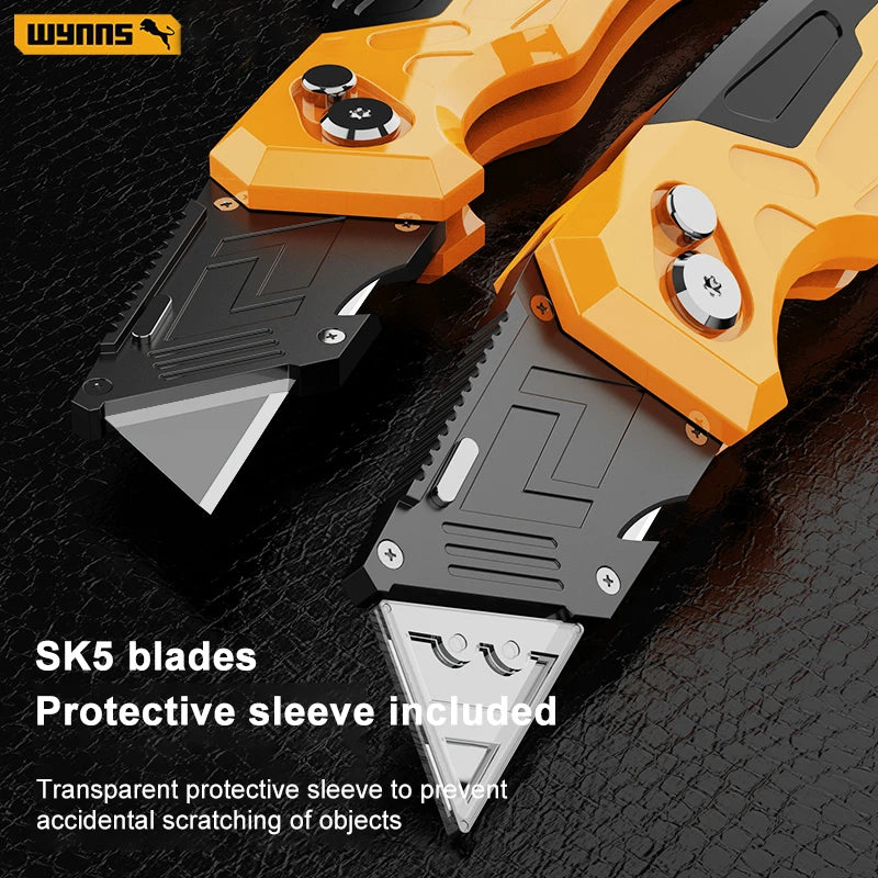 4-Pack Heavy Duty Folding Utility Knives Set