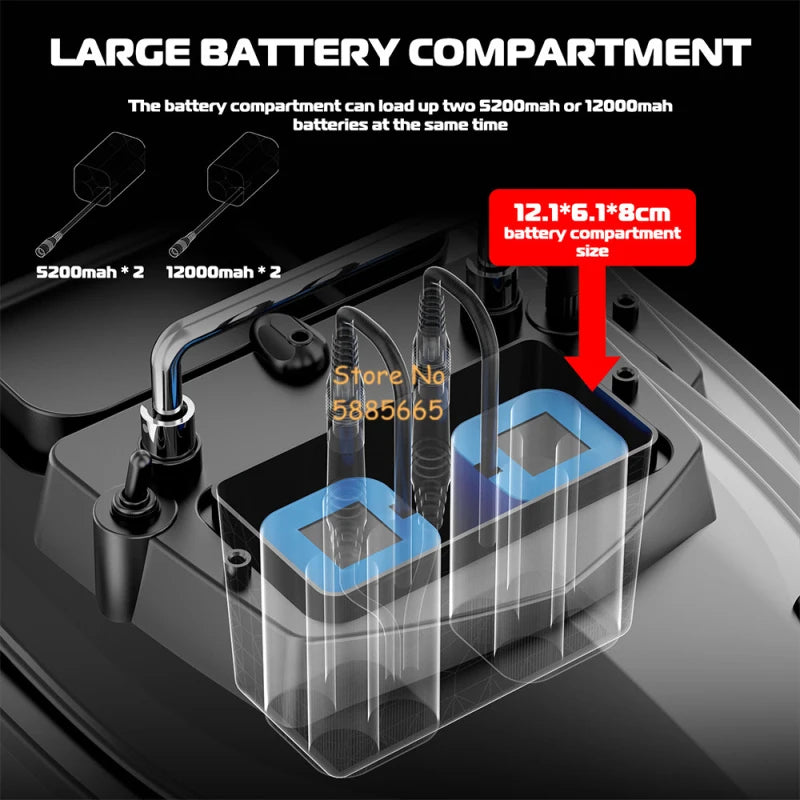 Large Waterproof Smart Electric RC Bait Boat