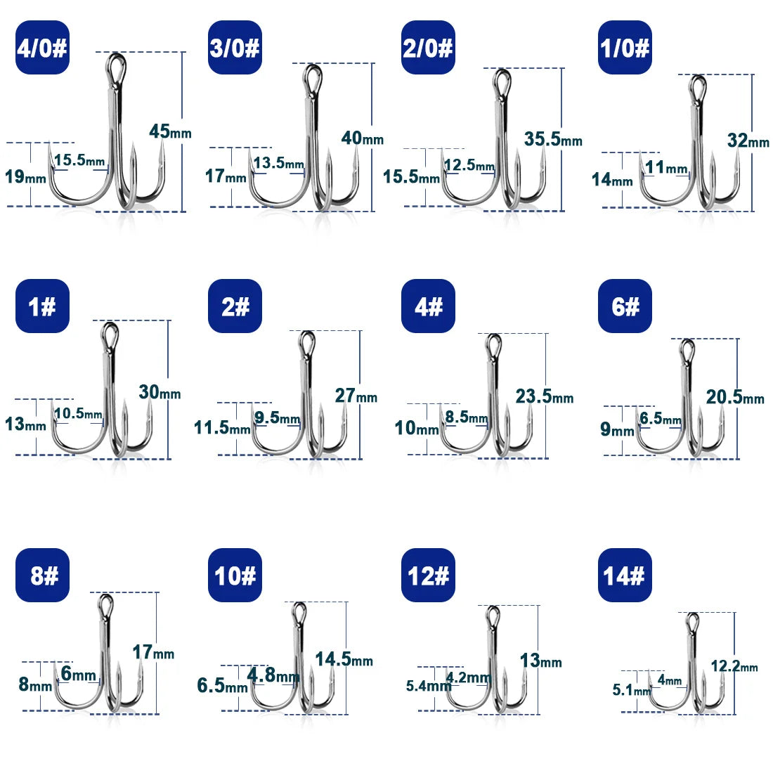 Fishing Treble Hooks