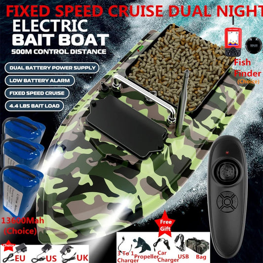 Large Waterproof Smart Electric RC Bait Boat