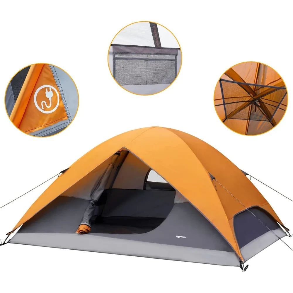 Dome Camping Tent With Rainfly and Carry Bag