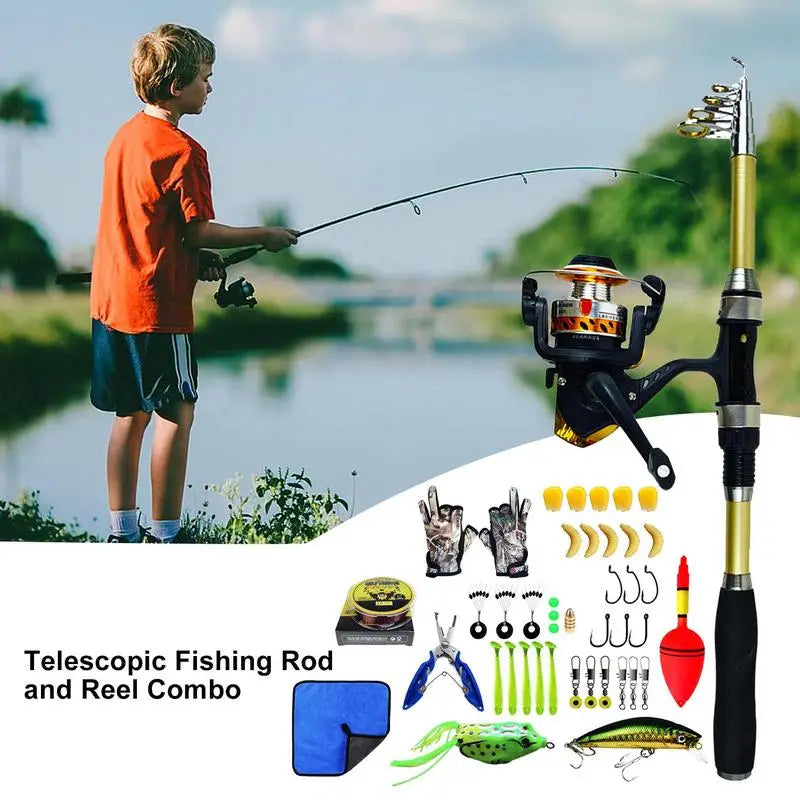 Telescopic Fishing Rod Set