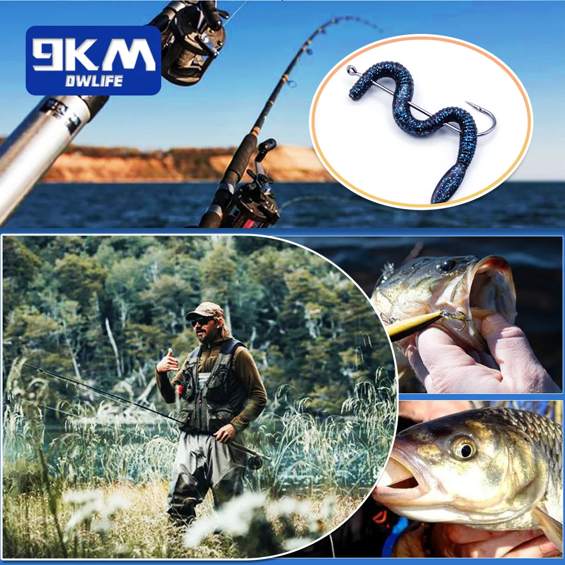 Fishing Hooks Long Shank