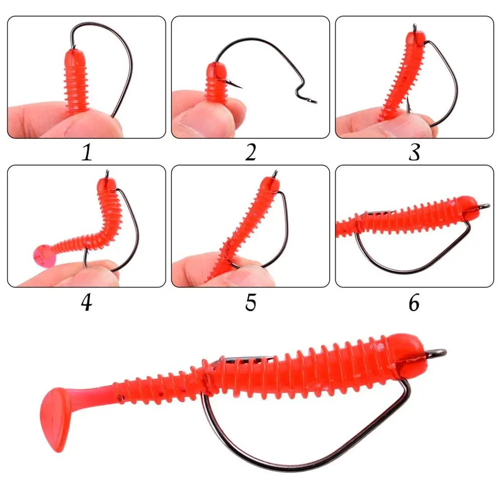 Fishing Hook Set Wide Crank