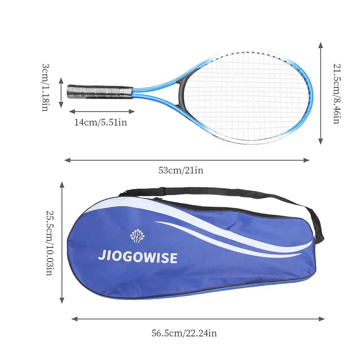 2pcs Tennis Rackets Included Tennis Bag