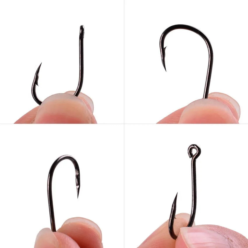 Fishing Hooks Set with Fishing Tackle Box