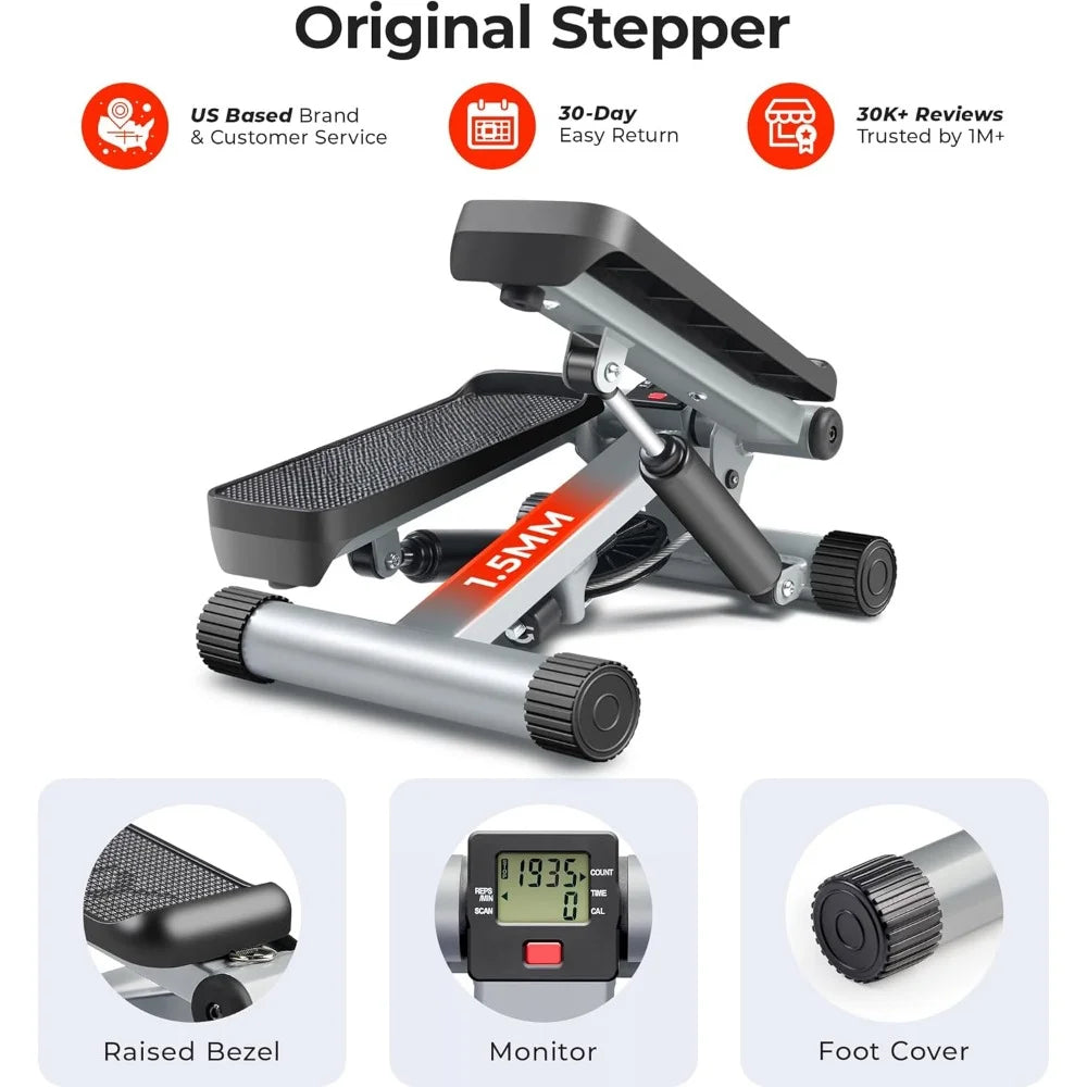 Stair Step Workout Machine with Resistance Bands