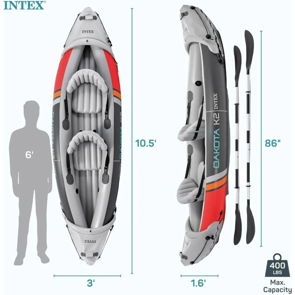 2 Person Inflatable Vinyl Kayak