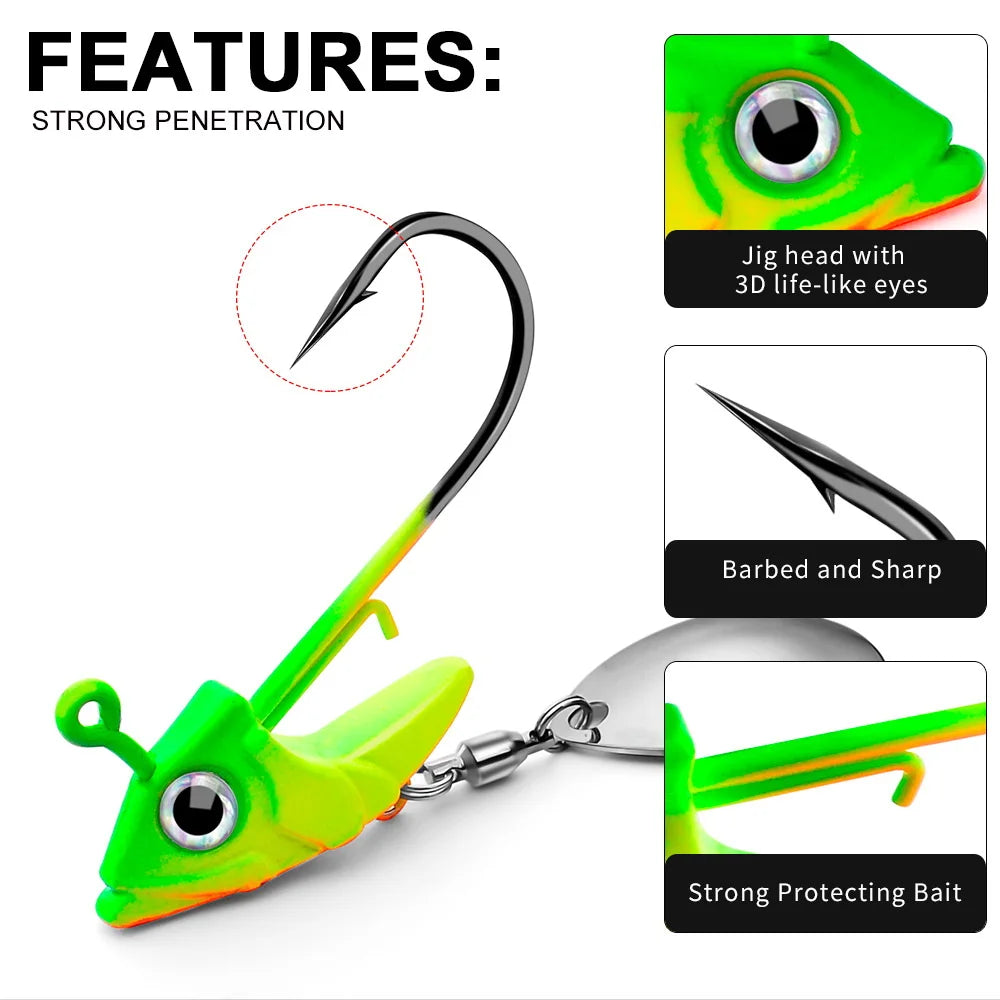 Fishing Lures Sinking Rotating Sequin