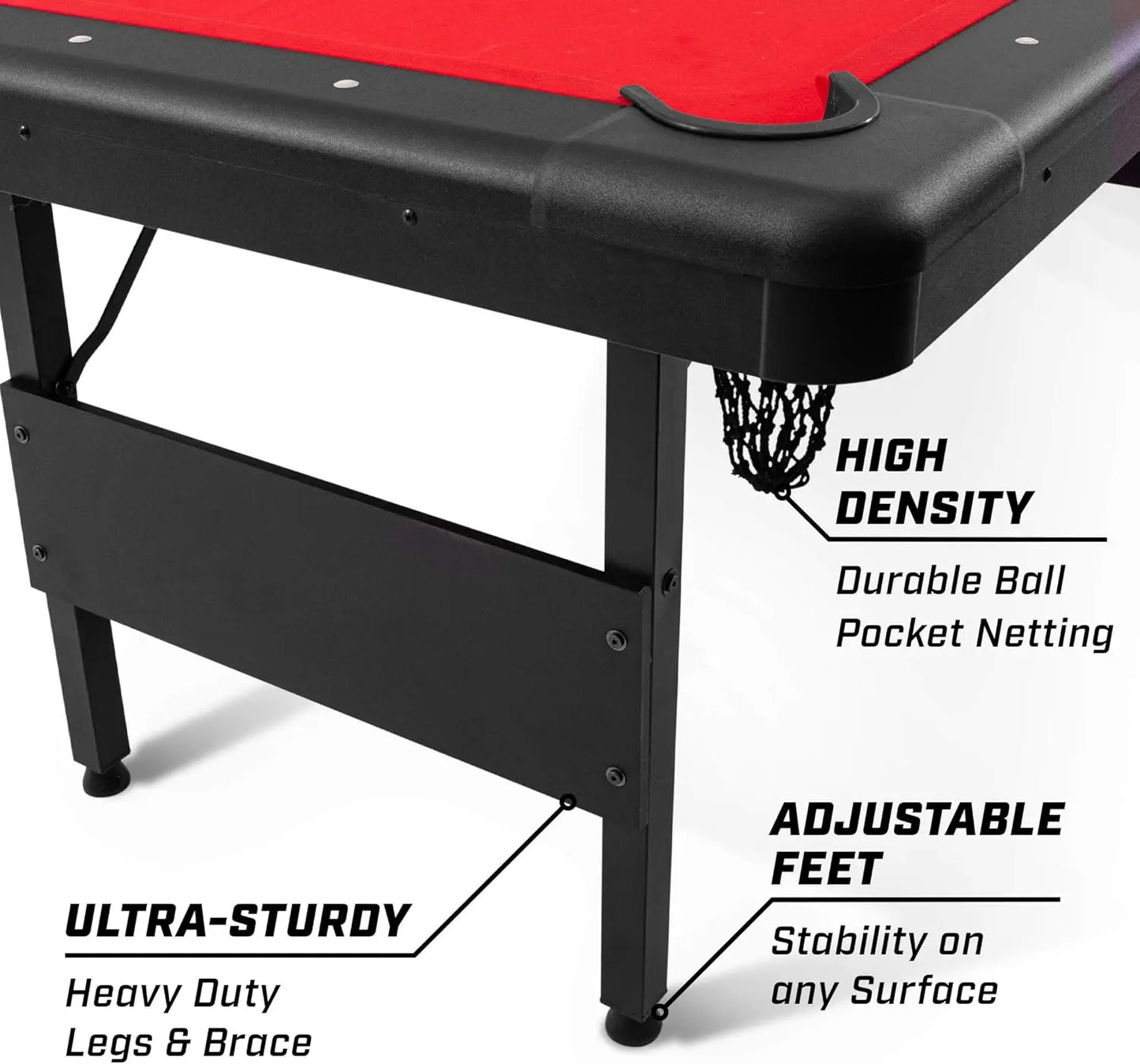 6, 7, or 8 ft Billiards Table - Portable Pool Table -