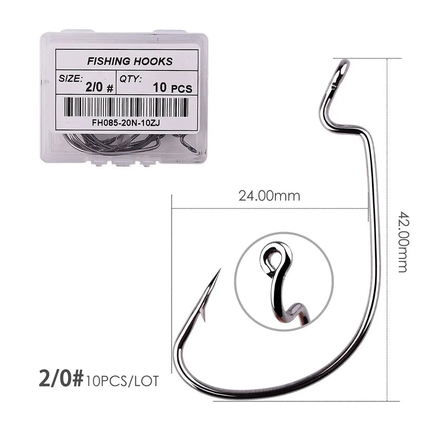 Fishing Hook Set Wide Crank