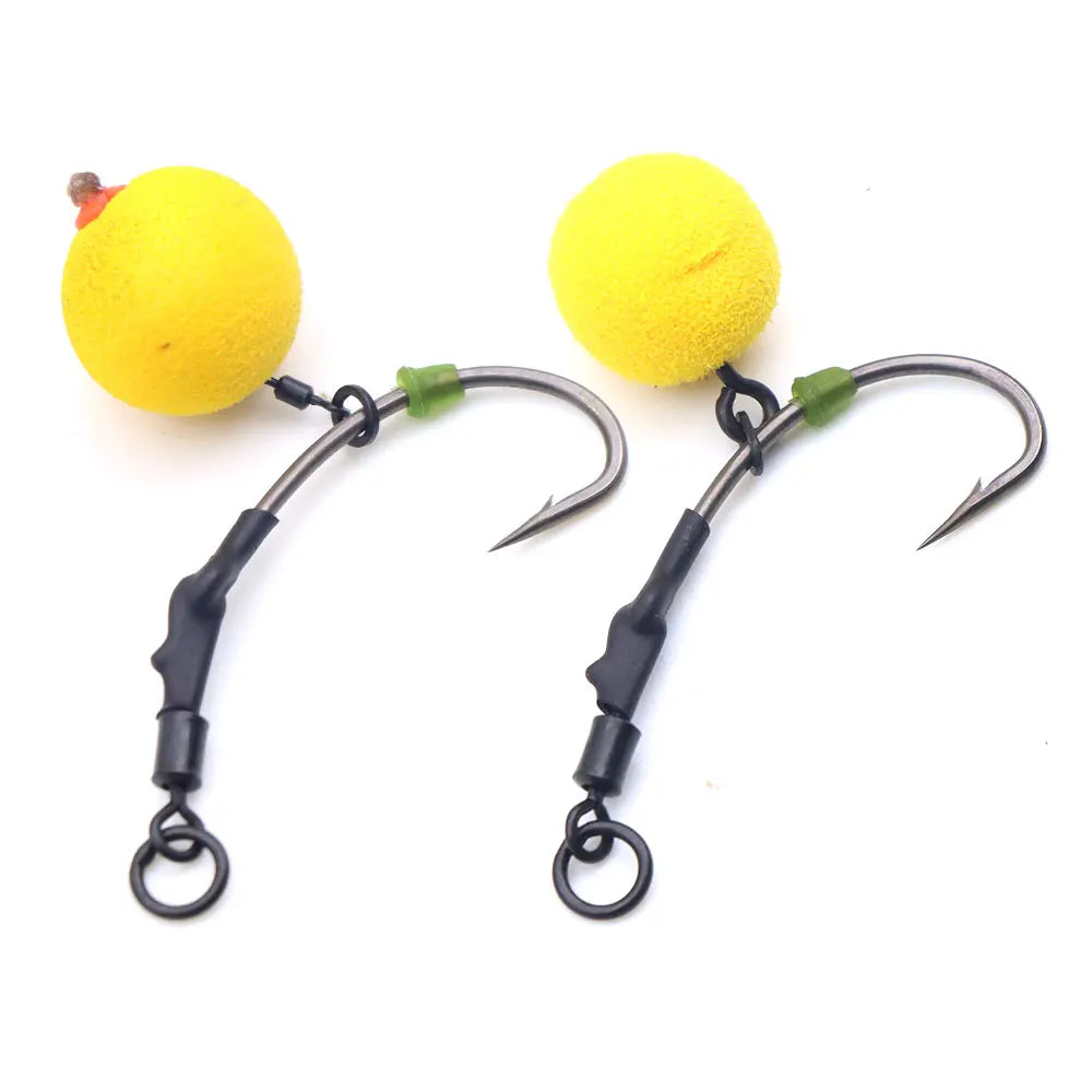 Barbed Fishing Hooks With Pop Up Boilie