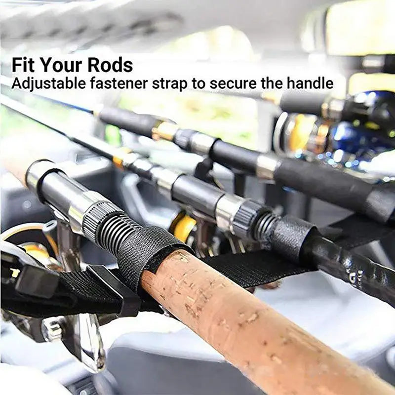 Car Roof Fishing Pole Storage Carrier