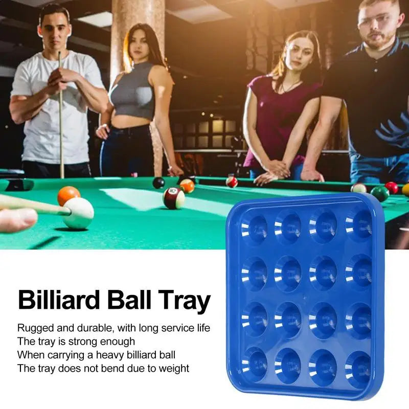 Billiard Ball Holder Display Durable ABS Billiard Ball Tray Billiard Ball Storage Tray For 16 Balls Full Set