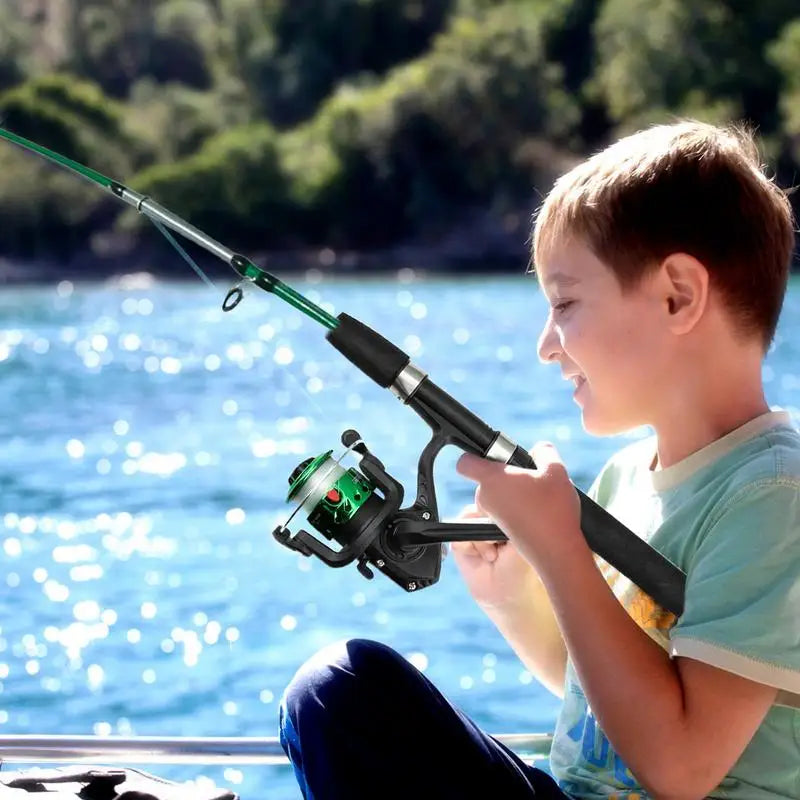 Portable Kids Fishing Rod Set