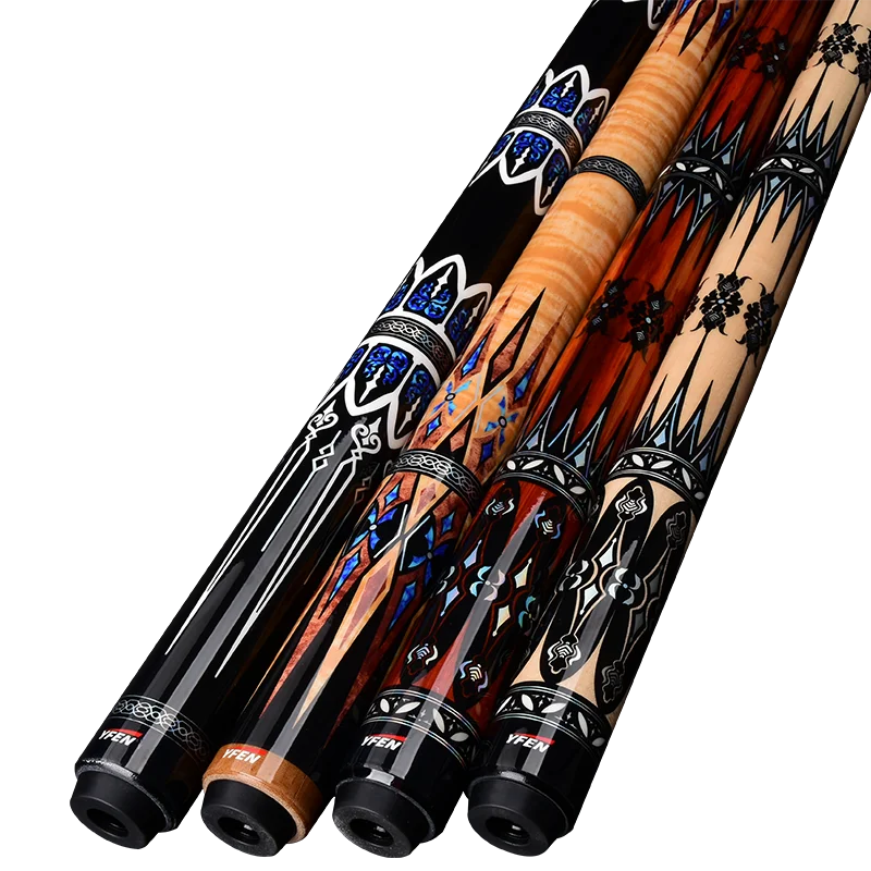 YFEN Carbon Fiber Pool Cue Stick 11.5mm/12.5mm Professional Billiard Cue with Case + Extension